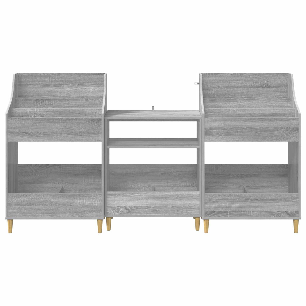 Σετ Ραφιών Μέσων 3 τμχ. Γκρι Sonoma 212 x 46 x 112 cm - Pakobazaar
