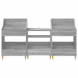 Σετ Ραφιών Μέσων 3 τμχ. Γκρι Sonoma 212 x 46 x 112 cm - Pakobazaar