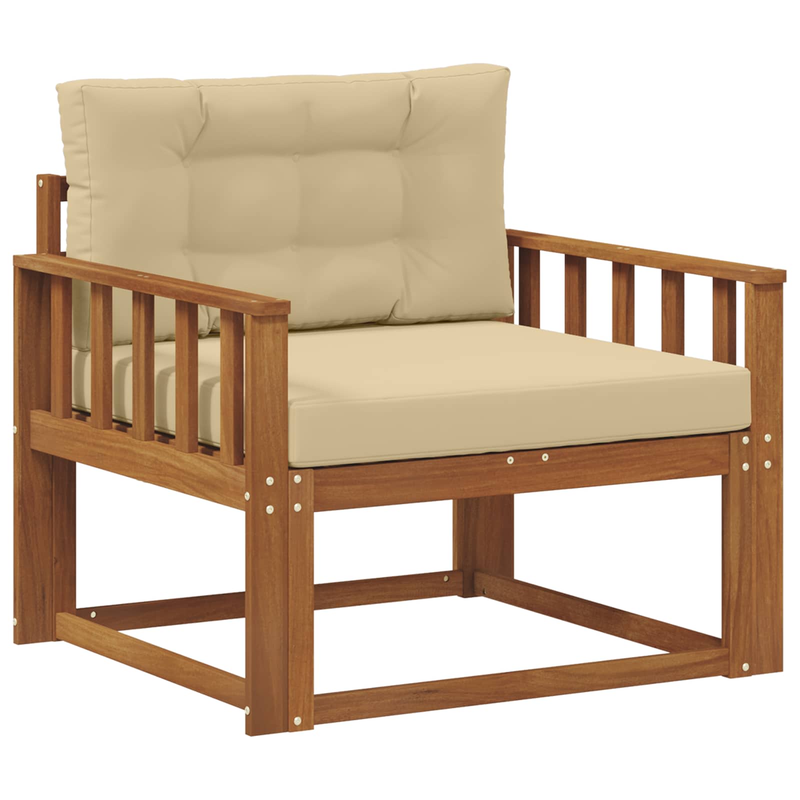 Μεσαίος καναπές εξωτερικού χώρου Στερεό Ξύλο Ακακίας Φυσικό - Pakobazaar