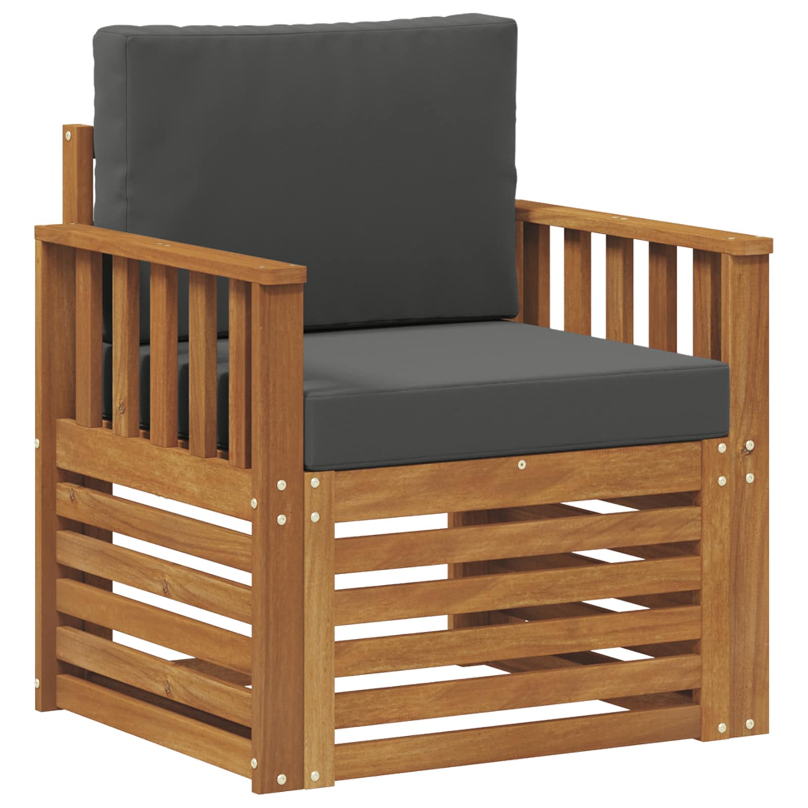 Σειρά Καναπέ Εξωτερικού με μαξιλάρι Φυσικό 71 x 63 x 73 εκ. - Pakobazaar