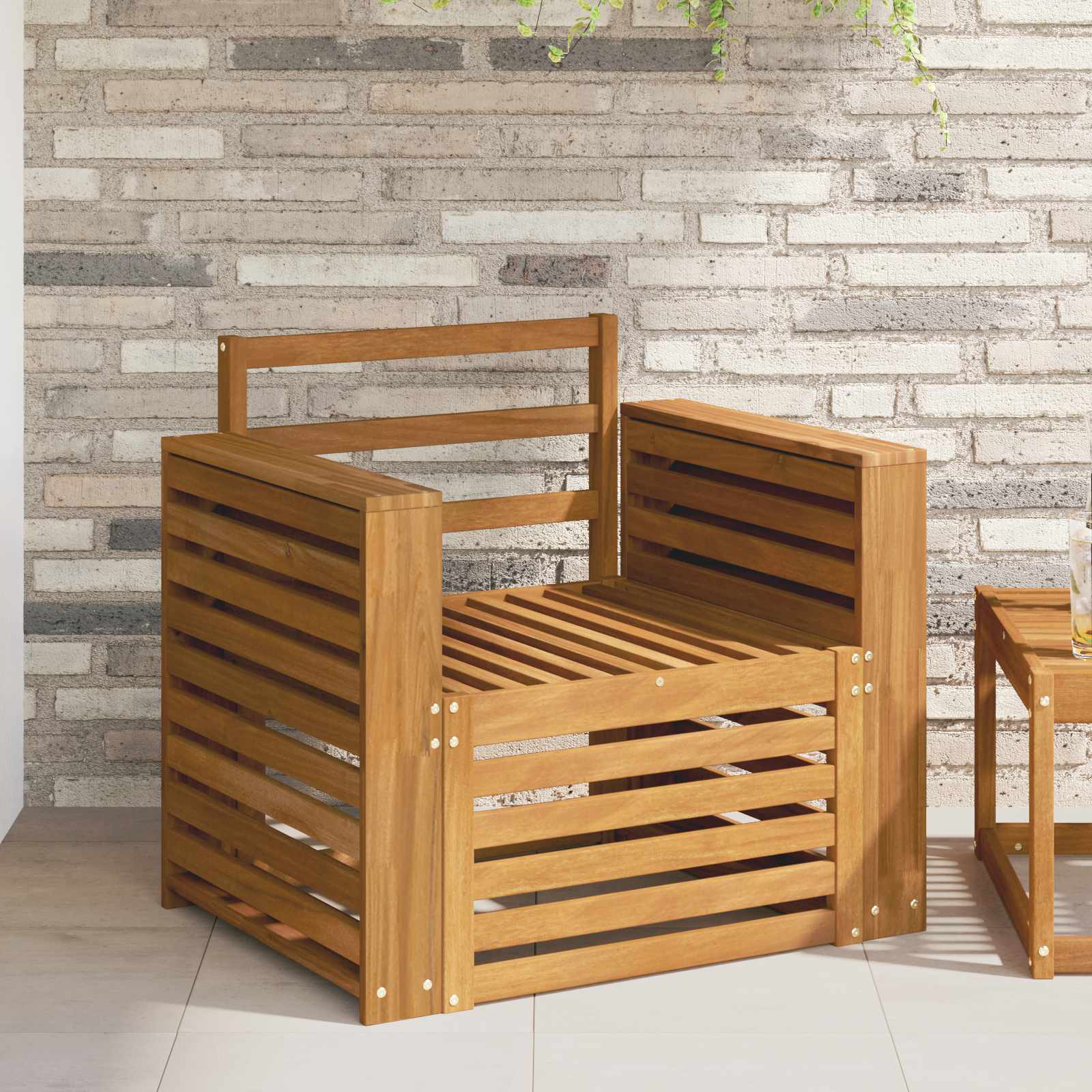 Σειρά Καναπέ Εξωτερικού Φυσικό 79 x 63 x 73 εκ. - Pakobazaar