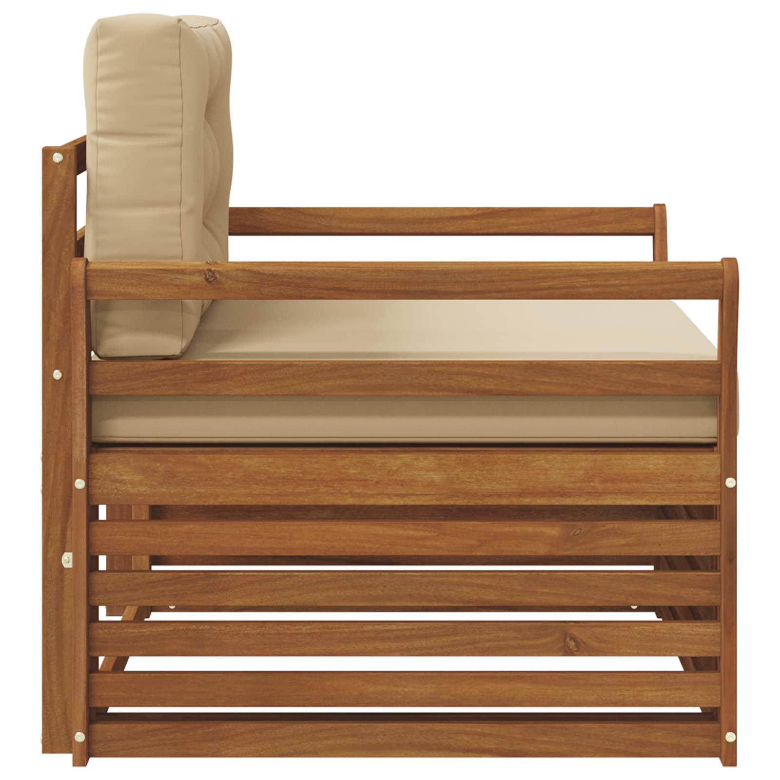 Σειρά Καναπέ Εξωτερικού Στερεό Ξύλο Ακακίας και Πολυεστέρ - Pakobazaar