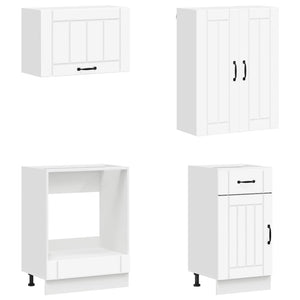 Μονάδα κουζίνας LUCCA 8 pcs Λευκό Επεξεργασμένο Ξύλο - Pakobazaar
