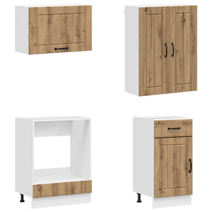 Μονάδα κουζίνας LUCCA 8 pcs Artisan Δρυς Επεξεργασμένο Ξύλο - Pakobazaar