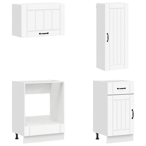 Μονάδα κουζίνας LUCCA 8 pcs Λευκό Επεξεργασμένο Ξύλο - Pakobazaar