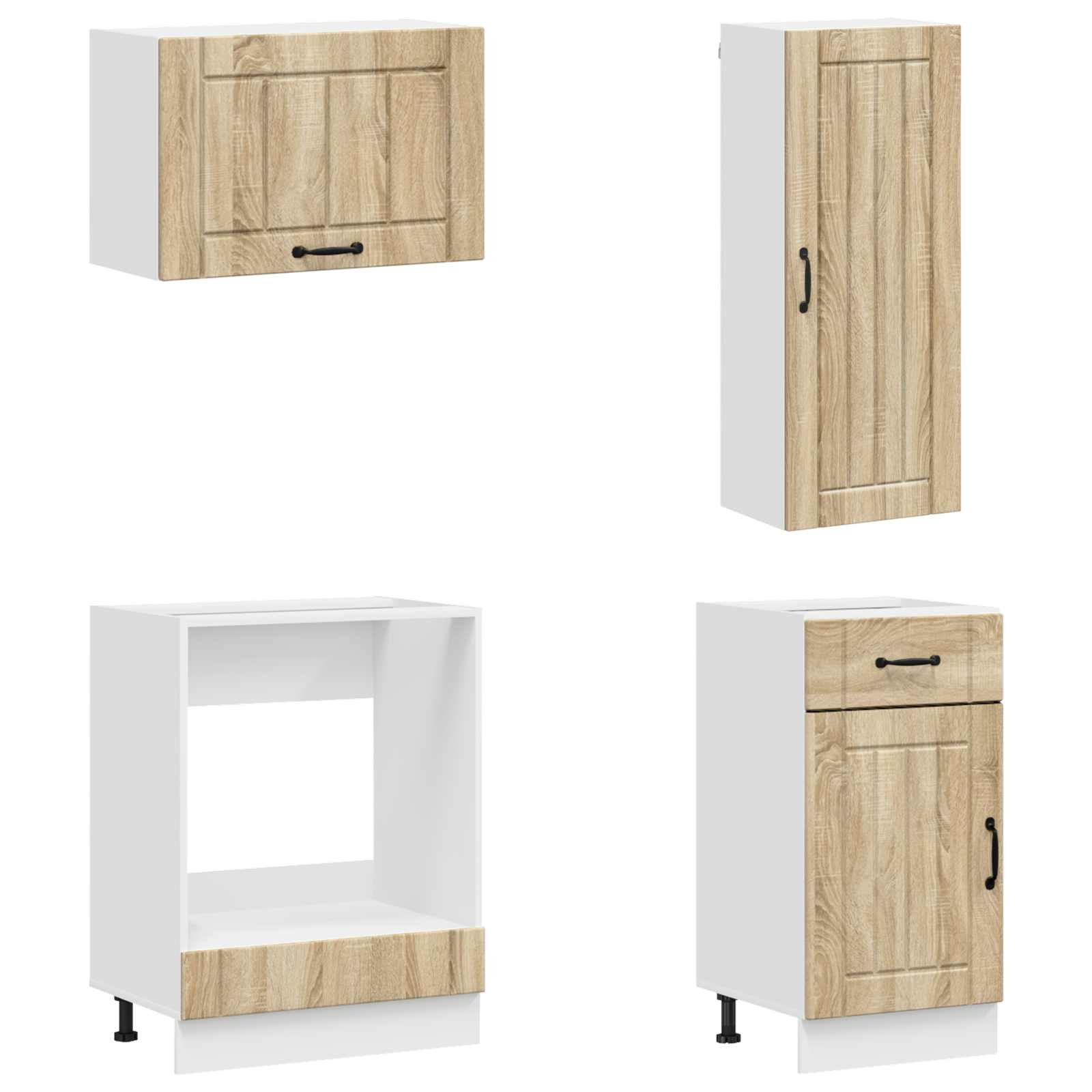 Μονάδα κουζίνας LUCCA 8 pcs Sonoma Δρυς Επεξεργασμένο Ξύλο - Pakobazaar