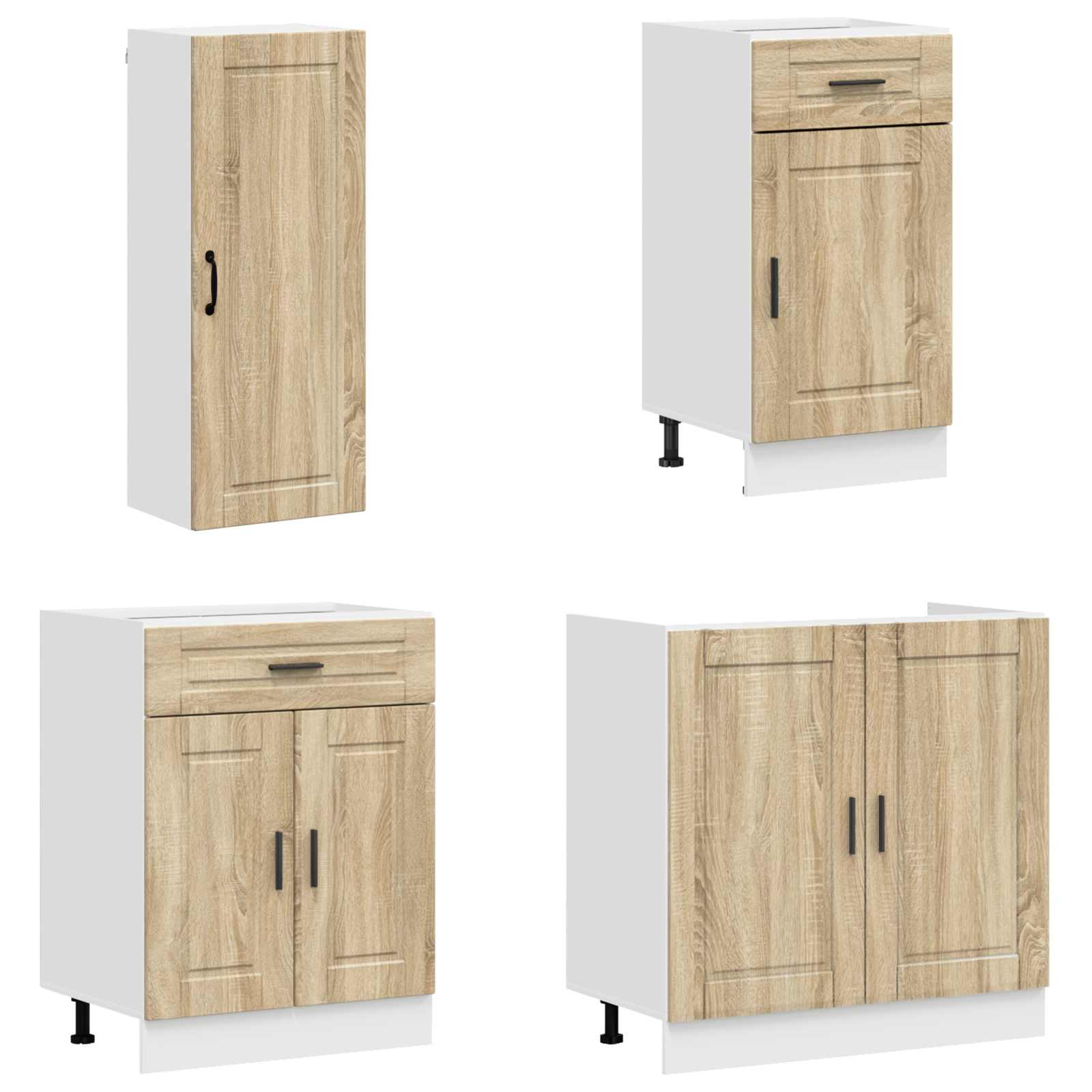 Μονάδα κουζίνας PORTO 8 pcs Sonoma Δρυς Επεξεργασμένο Ξύλο - Pakobazaar