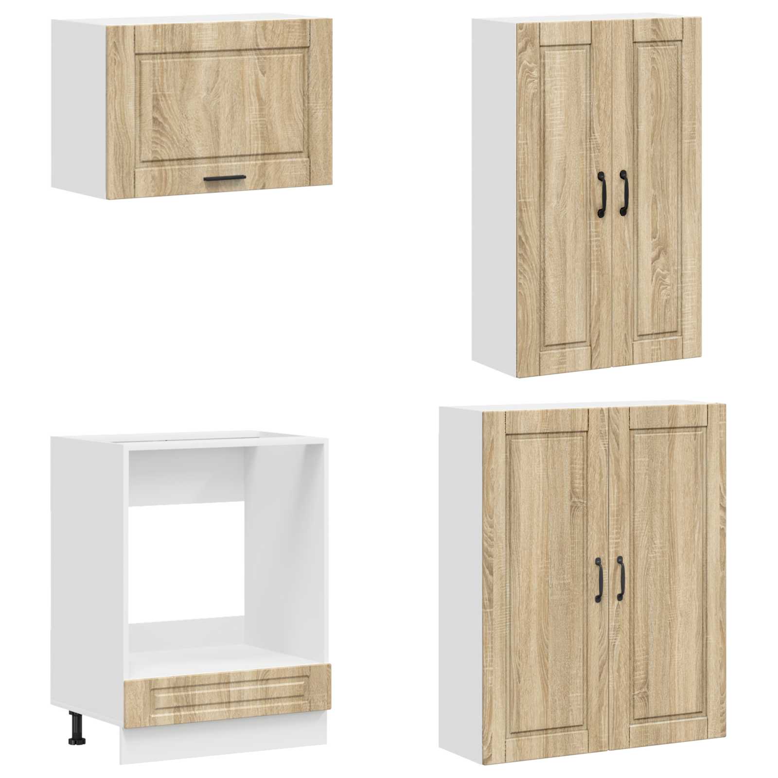 Μονάδα κουζίνας PORTO 8 pcs Sonoma Δρυς Επεξεργασμένο Ξύλο - Pakobazaar