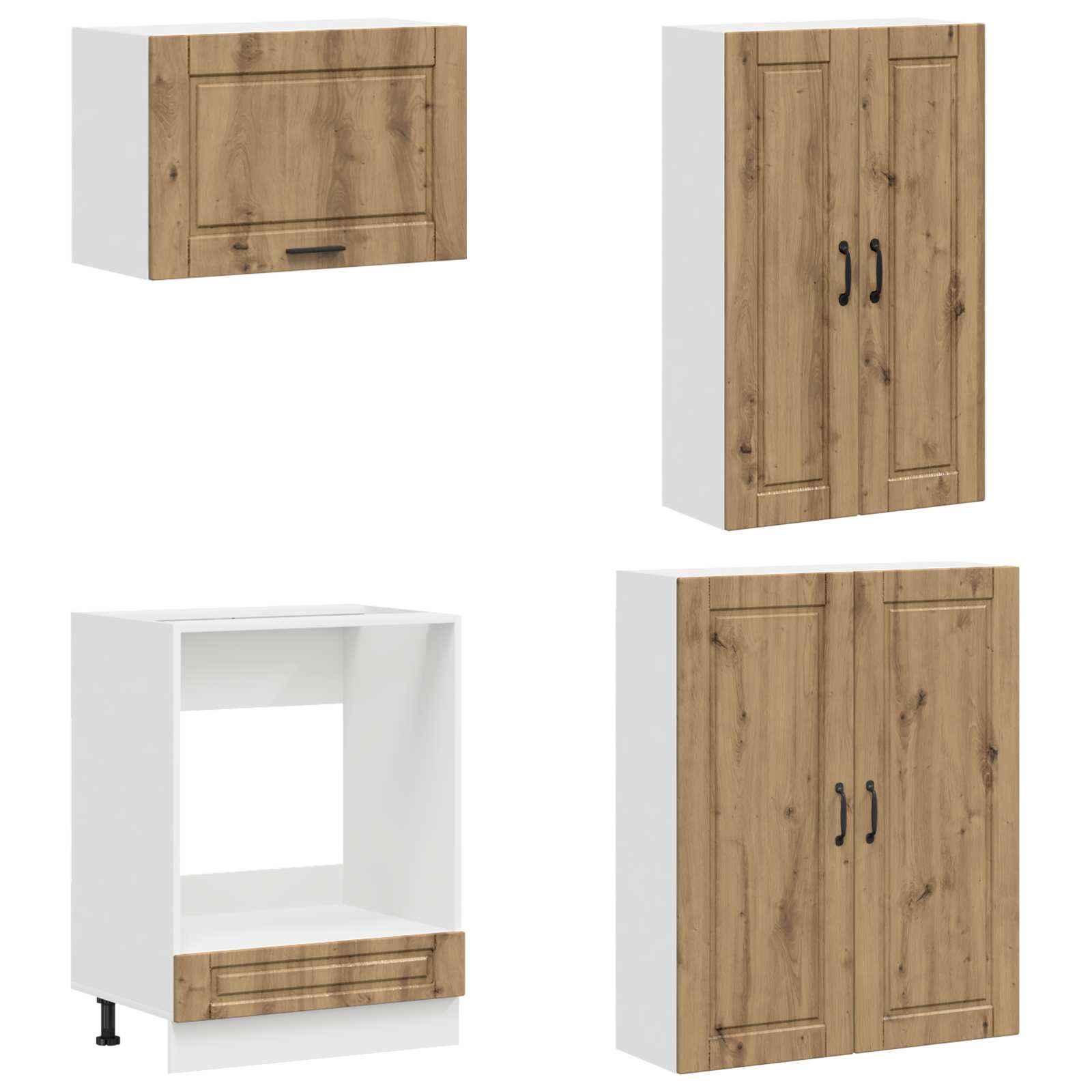 Μονάδα κουζίνας PORTO 8 pcs Artisan Δρυς Επεξεργασμένο Ξύλο - Pakobazaar