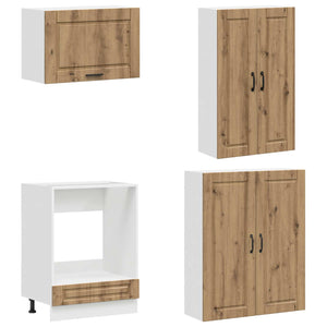 Μονάδα κουζίνας PORTO 8 pcs Artisan Δρυς Επεξεργασμένο Ξύλο - Pakobazaar