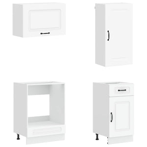 Μονάδα κουζίνας KALMAR 8 pcs Λευκό Επεξεργασμένο Ξύλο - Pakobazaar