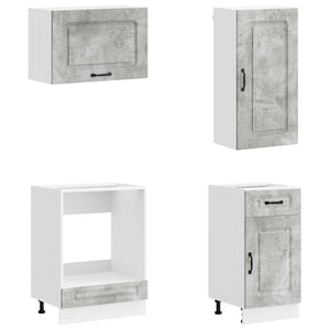 Μονάδα κουζίνας KALMAR 8 pcs Γκρι Σκυροδέματος - Pakobazaar