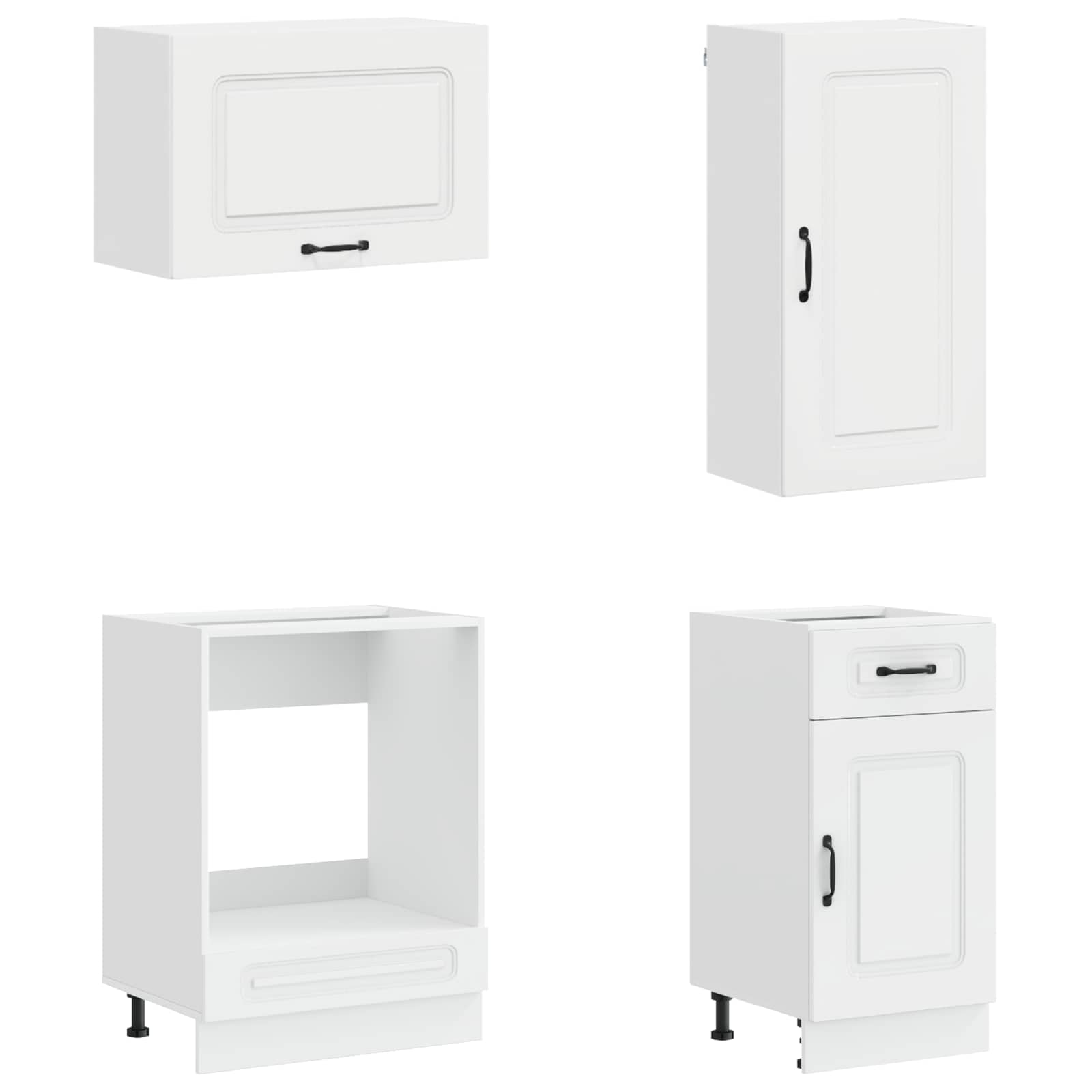 Μονάδα κουζίνας KALMAR 8 pcs Γυαλιστερό Λευκό - Pakobazaar