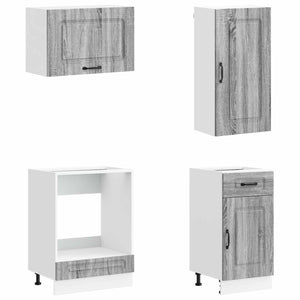 Μονάδα κουζίνας KALMAR 8 pcs Γκρι Sonoma Επεξεργασμένο Ξύλο - Pakobazaar