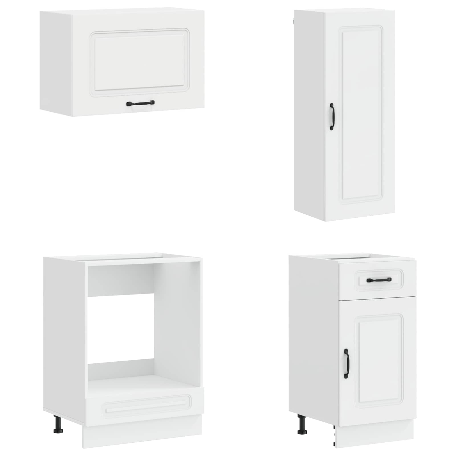 Μονάδα κουζίνας KALMAR 8 pcs Γυαλιστερό Λευκό - Pakobazaar