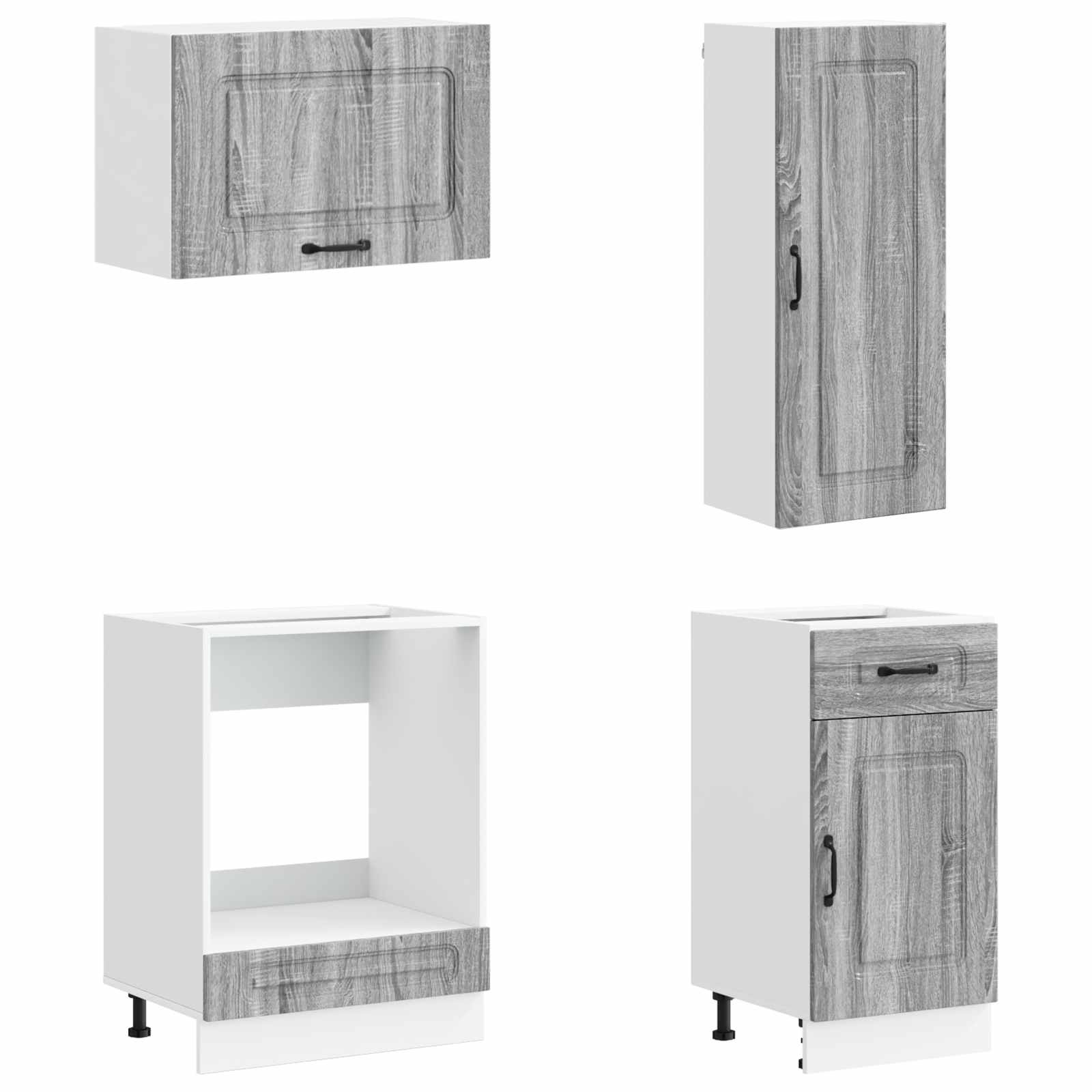 Μονάδα κουζίνας KALMAR 8 pcs Γκρι Sonoma Επεξεργασμένο Ξύλο - Pakobazaar