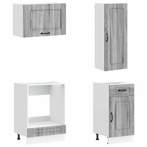 Μονάδα κουζίνας KALMAR 8 pcs Γκρι Sonoma Επεξεργασμένο Ξύλο - Pakobazaar