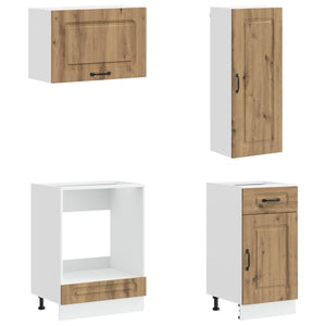 Μονάδα κουζίνας KALMAR 8 pcs Artisan Δρυς Επεξεργασμένο Ξύλο - Pakobazaar