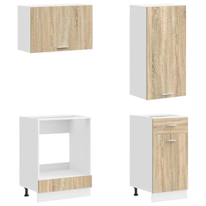 Μονάδα κουζίνας LYON 8 pcs Sonoma Δρυς Επεξεργασμένο Ξύλο - Pakobazaar