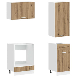 Μονάδα κουζίνας LYON 8 pcs Artisan Δρυς Επεξεργασμένο Ξύλο - Pakobazaar