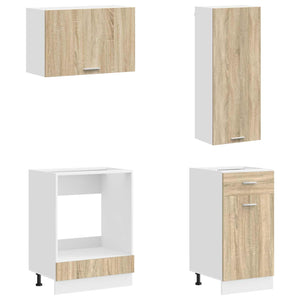 Μονάδα κουζίνας LYON 8 pcs Sonoma Δρυς Επεξεργασμένο Ξύλο - Pakobazaar