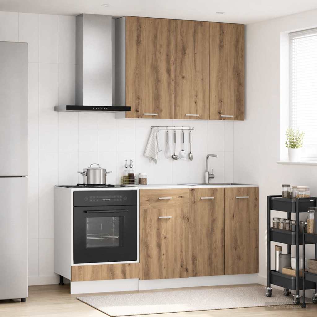 Μονάδα κουζίνας LYON 5 pcs Artisan Δρυς Επεξεργασμένο Ξύλο - Pakobazaar