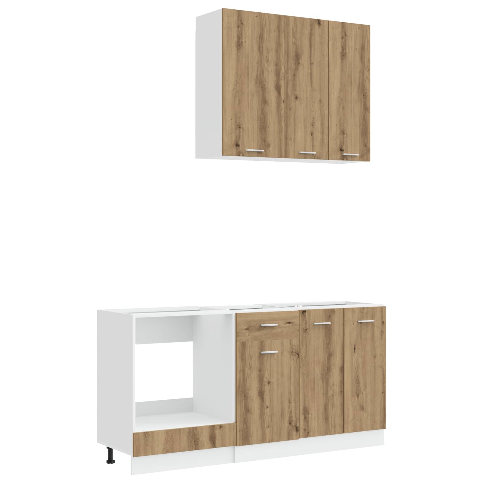 Μονάδα κουζίνας LYON 5 pcs Artisan Δρυς Επεξεργασμένο Ξύλο - Pakobazaar