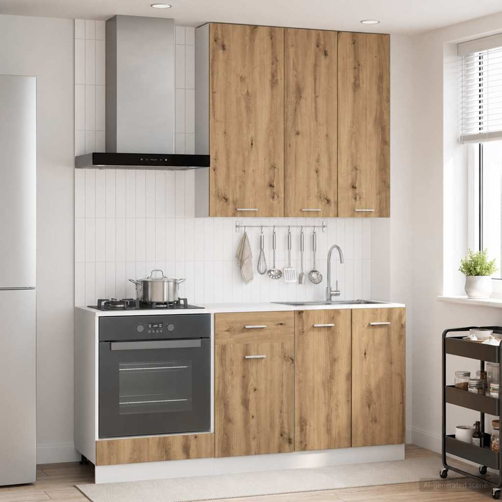 Μονάδα κουζίνας LYON 5 pcs Artisan Δρυς Επεξεργασμένο Ξύλο - Pakobazaar