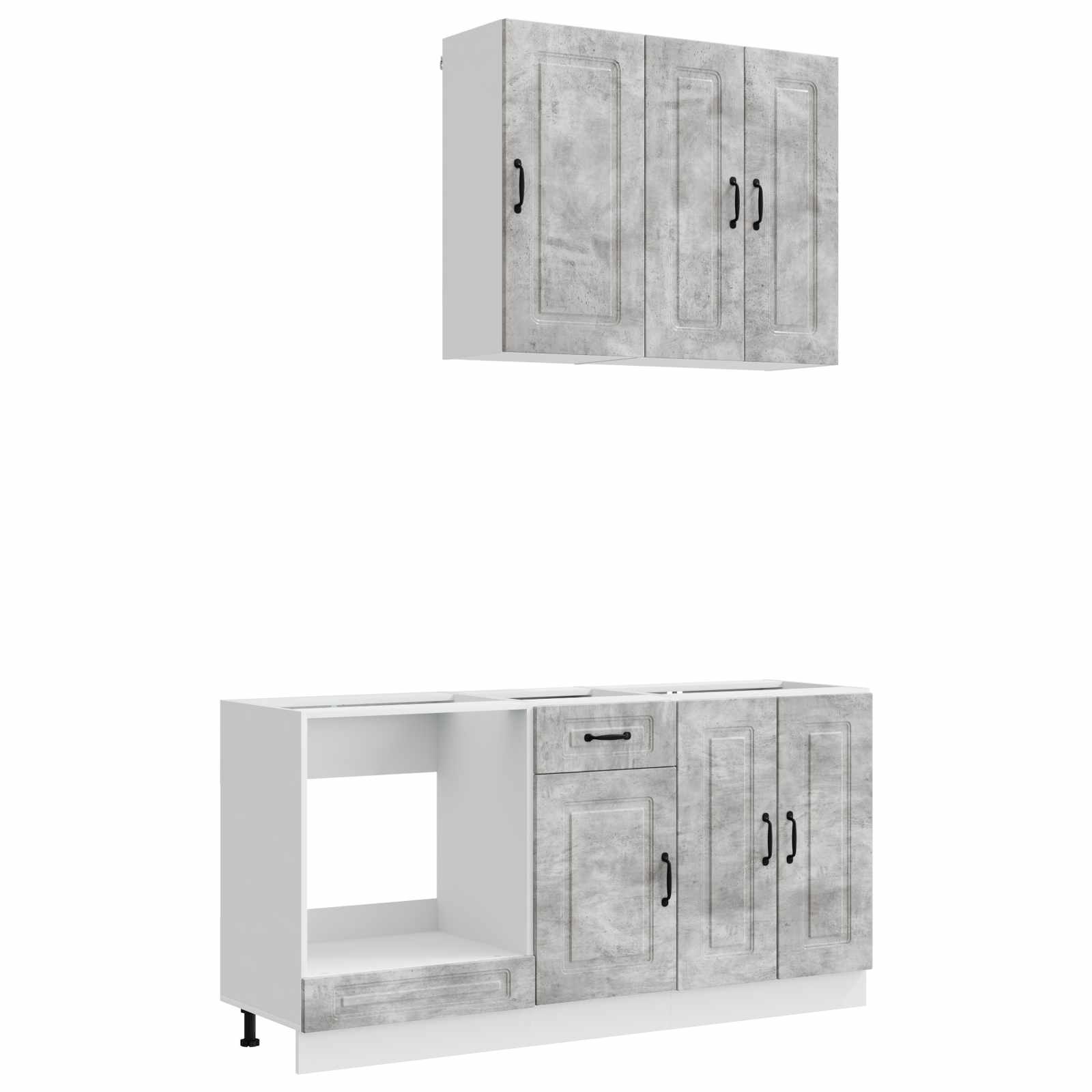Μονάδα κουζίνας KALMAR 5 pcs Γκρι Σκυροδέματος - Pakobazaar