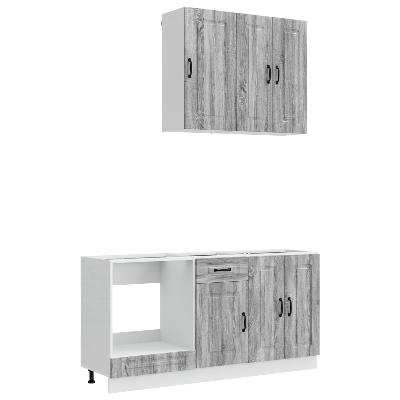 Μονάδα κουζίνας KALMAR 5 pcs Γκρι Sonoma Επεξεργασμένο Ξύλο - Pakobazaar