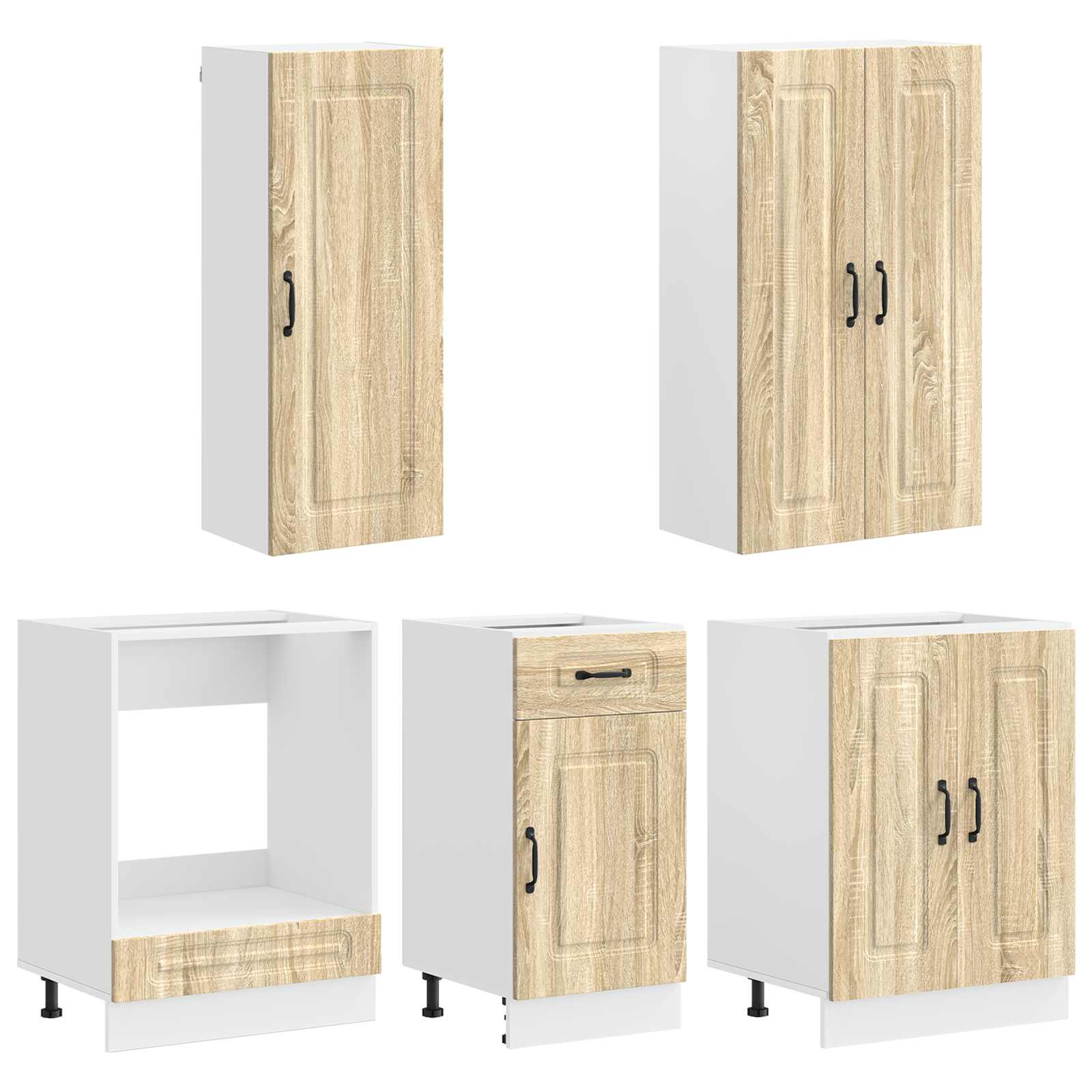 Μονάδα κουζίνας KALMAR 5 pcs Sonoma Δρυς Επεξεργασμένο Ξύλο - Pakobazaar
