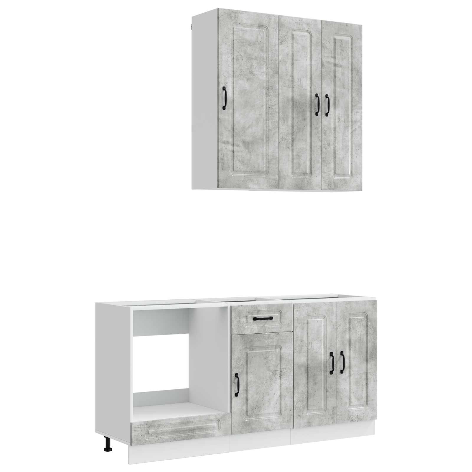 Μονάδα κουζίνας KALMAR 5 pcs Γκρι Σκυροδέματος - Pakobazaar