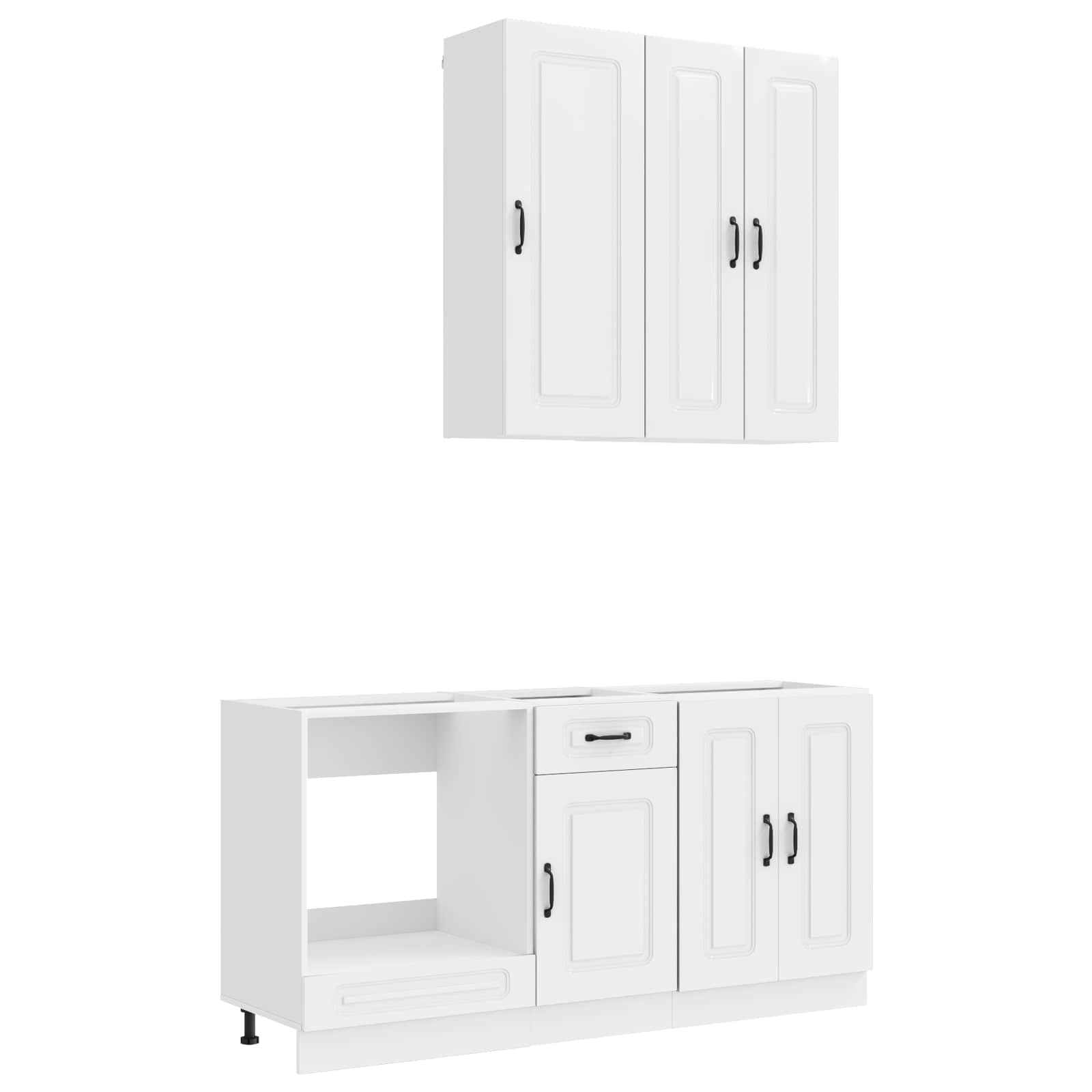 Μονάδα κουζίνας KALMAR 5 pcs Γυαλιστερό Λευκό - Pakobazaar