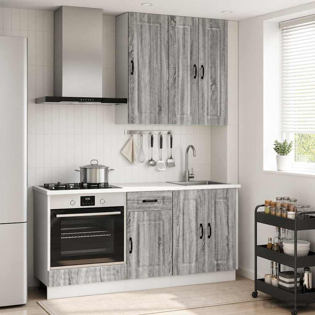 Μονάδα κουζίνας KALMAR 5 pcs Γκρι Sonoma Επεξεργασμένο Ξύλο - Pakobazaar
