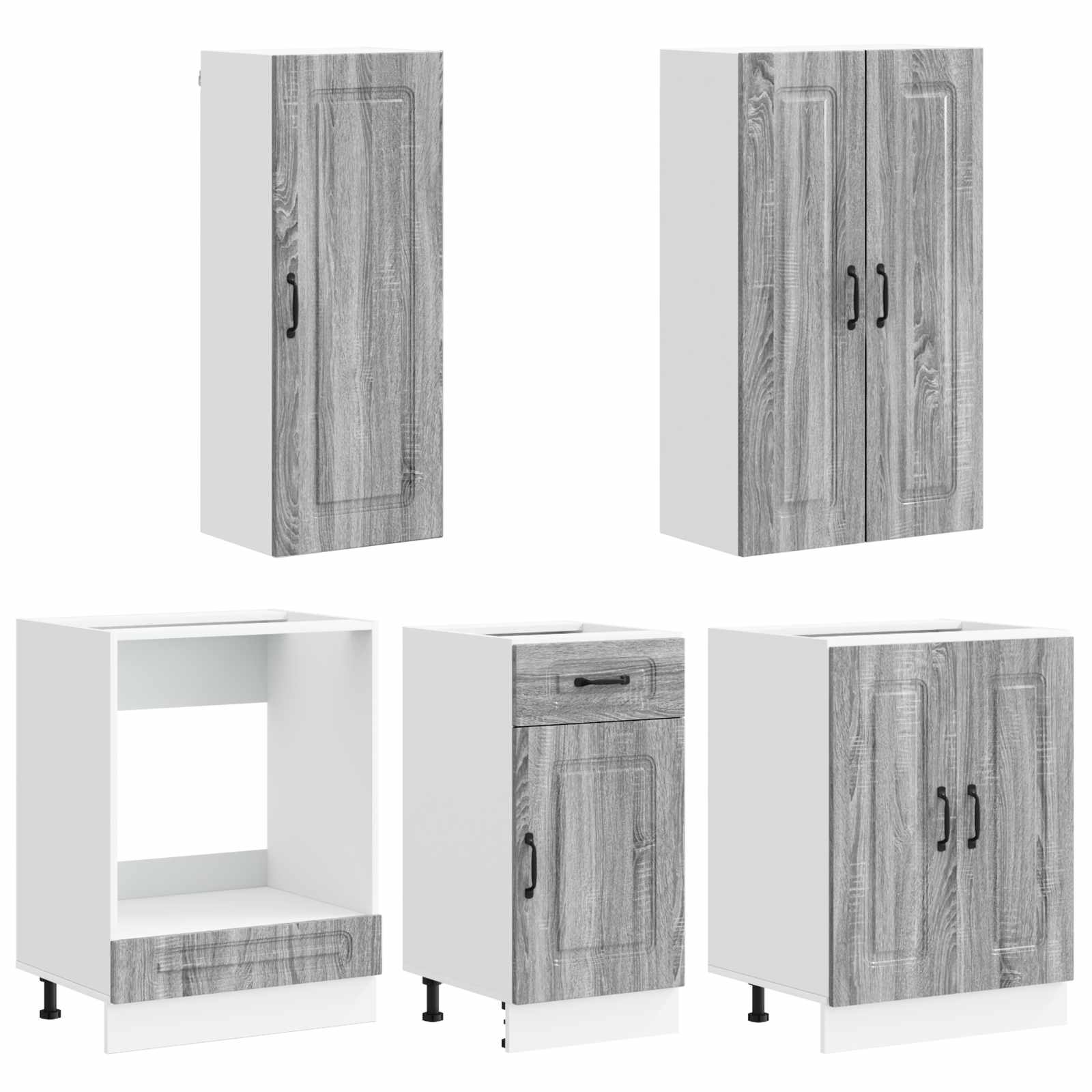 Μονάδα κουζίνας KALMAR 5 pcs Γκρι Sonoma Επεξεργασμένο Ξύλο - Pakobazaar