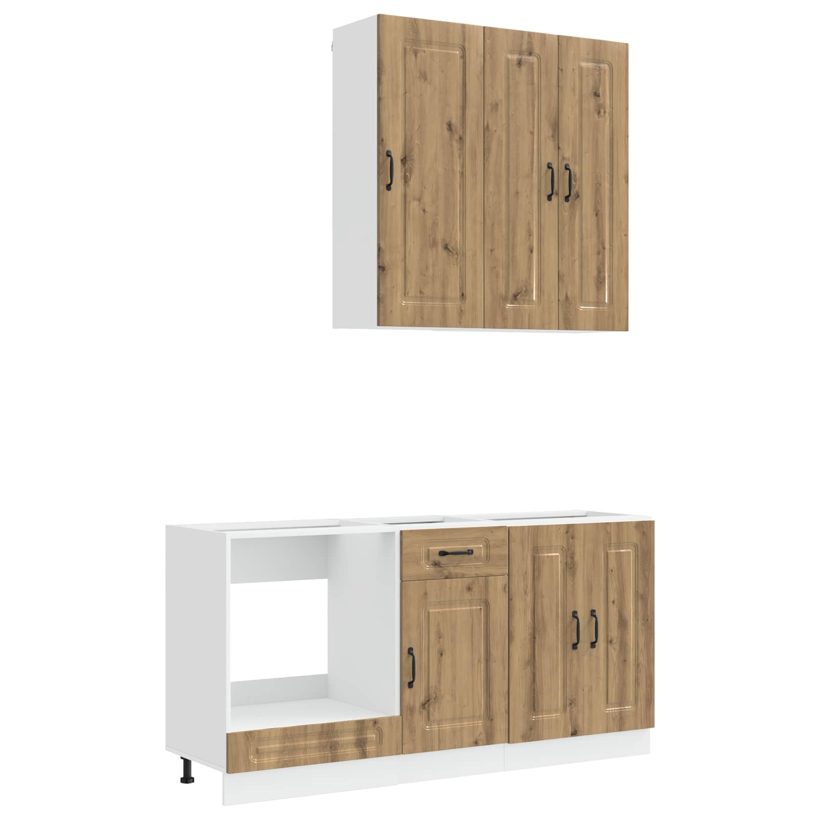 Μονάδα κουζίνας KALMAR 5 pcs Artisan Δρυς Επεξεργασμένο Ξύλο - Pakobazaar