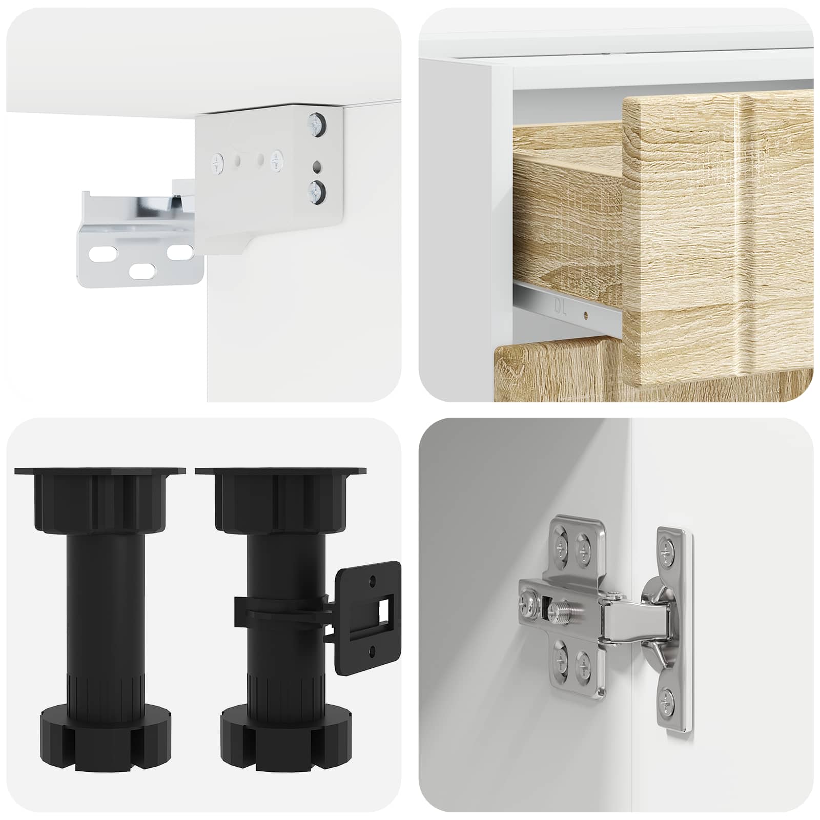 Μονάδα κουζίνας LUCCA 5 pcs Sonoma Δρυς Επεξεργασμένο Ξύλο - Pakobazaar