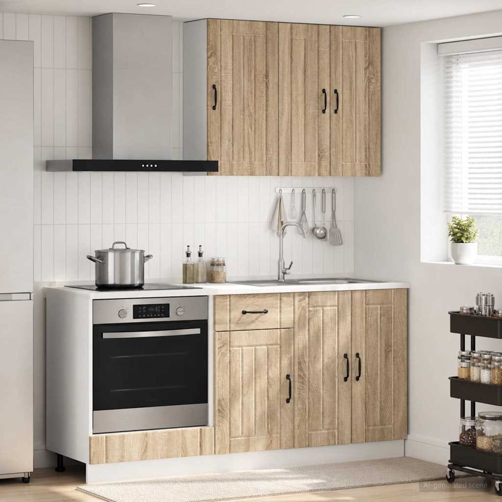 Μονάδα κουζίνας LUCCA 5 pcs Sonoma Δρυς Επεξεργασμένο Ξύλο - Pakobazaar