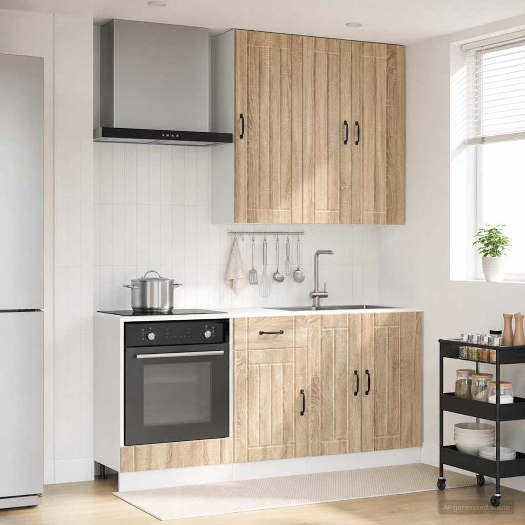 Μονάδα κουζίνας LUCCA 5 pcs Sonoma Δρυς Επεξεργασμένο Ξύλο - Pakobazaar
