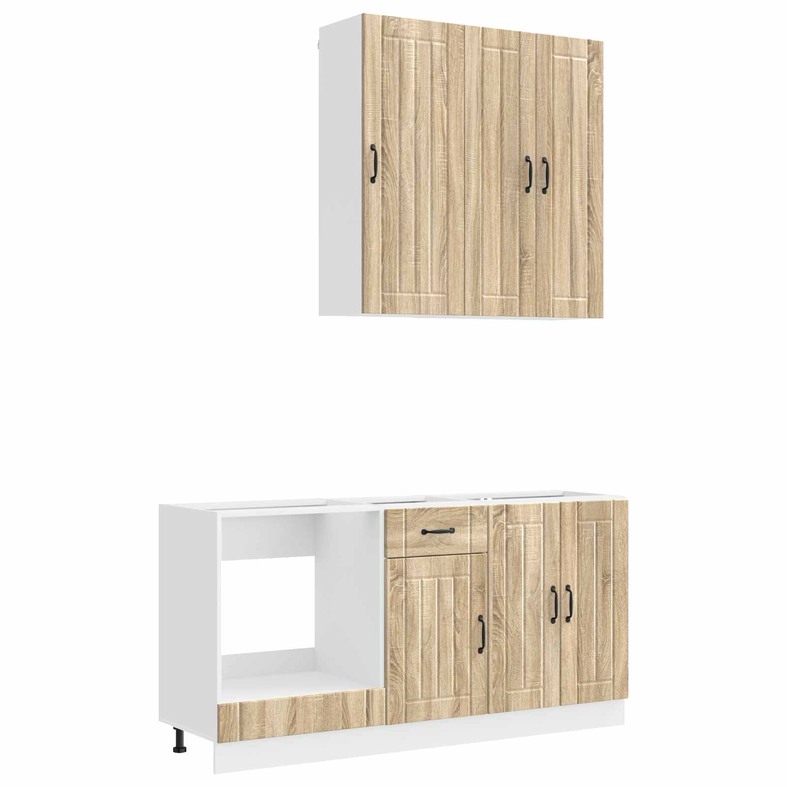Μονάδα κουζίνας LUCCA 5 pcs Sonoma Δρυς Επεξεργασμένο Ξύλο - Pakobazaar
