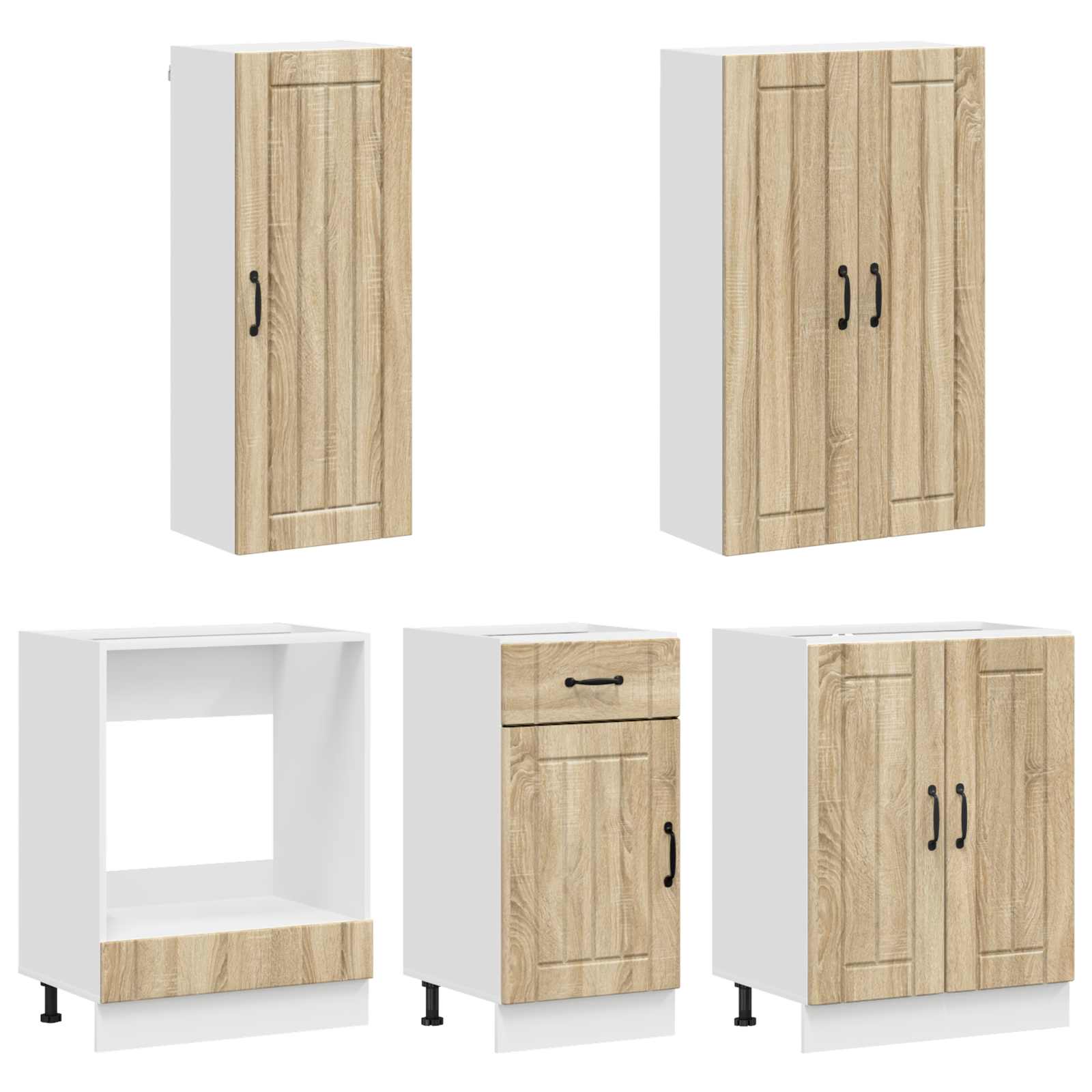 Μονάδα κουζίνας LUCCA 5 pcs Sonoma Δρυς Επεξεργασμένο Ξύλο - Pakobazaar