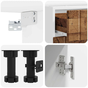 Μονάδα κουζίνας LUCCA 5 pcs Παλαιωμένο ξύλο Επεξεργασμένο Ξύλο - Pakobazaar
