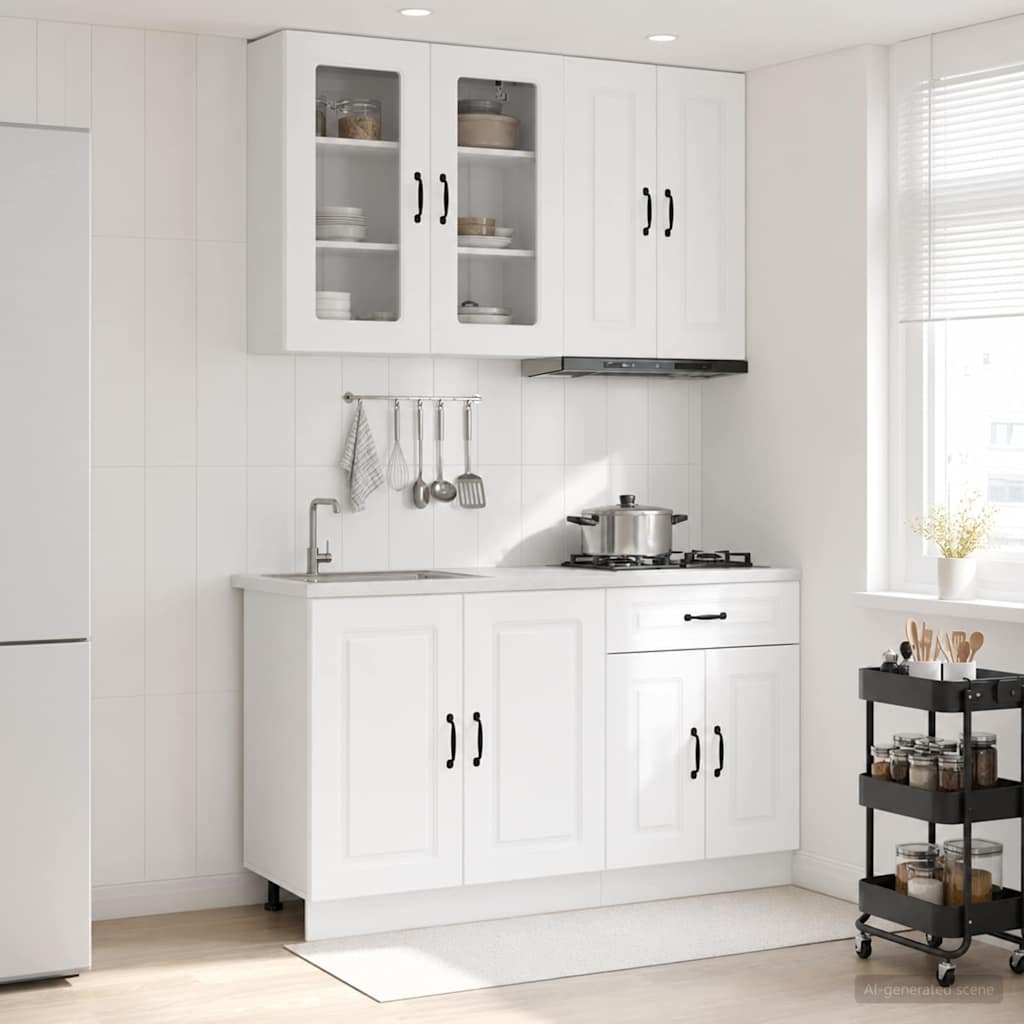 Μονάδα κουζίνας KALMAR 4 pcs Λευκό Επεξεργασμένο Ξύλο