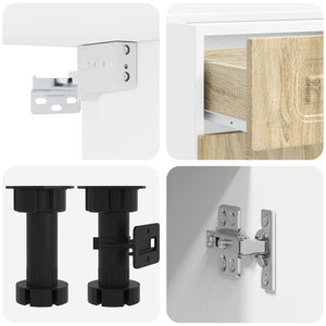 Μονάδα κουζίνας KALMAR 4 pcs Sonoma Δρυς Επεξεργασμένο Ξύλο - Pakobazaar