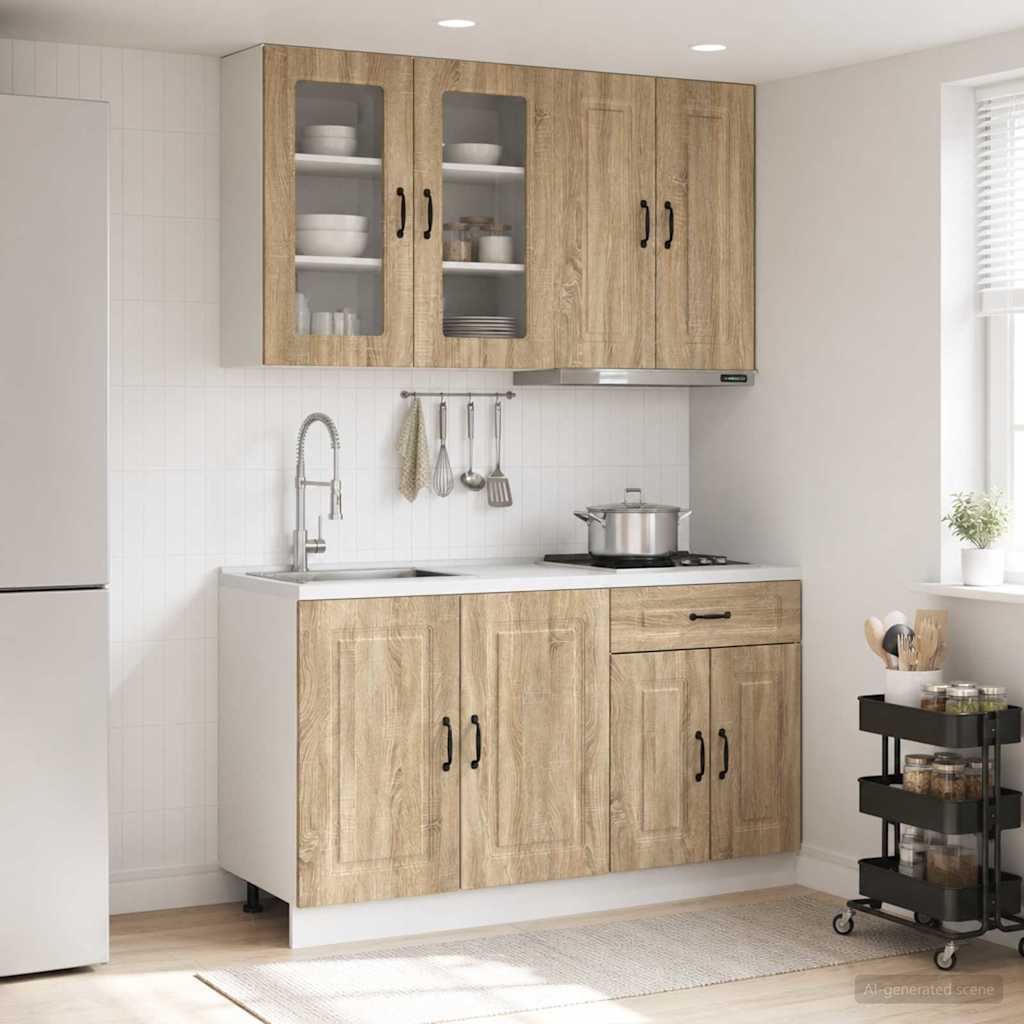 Μονάδα κουζίνας KALMAR 4 pcs Sonoma Δρυς Επεξεργασμένο Ξύλο - Pakobazaar