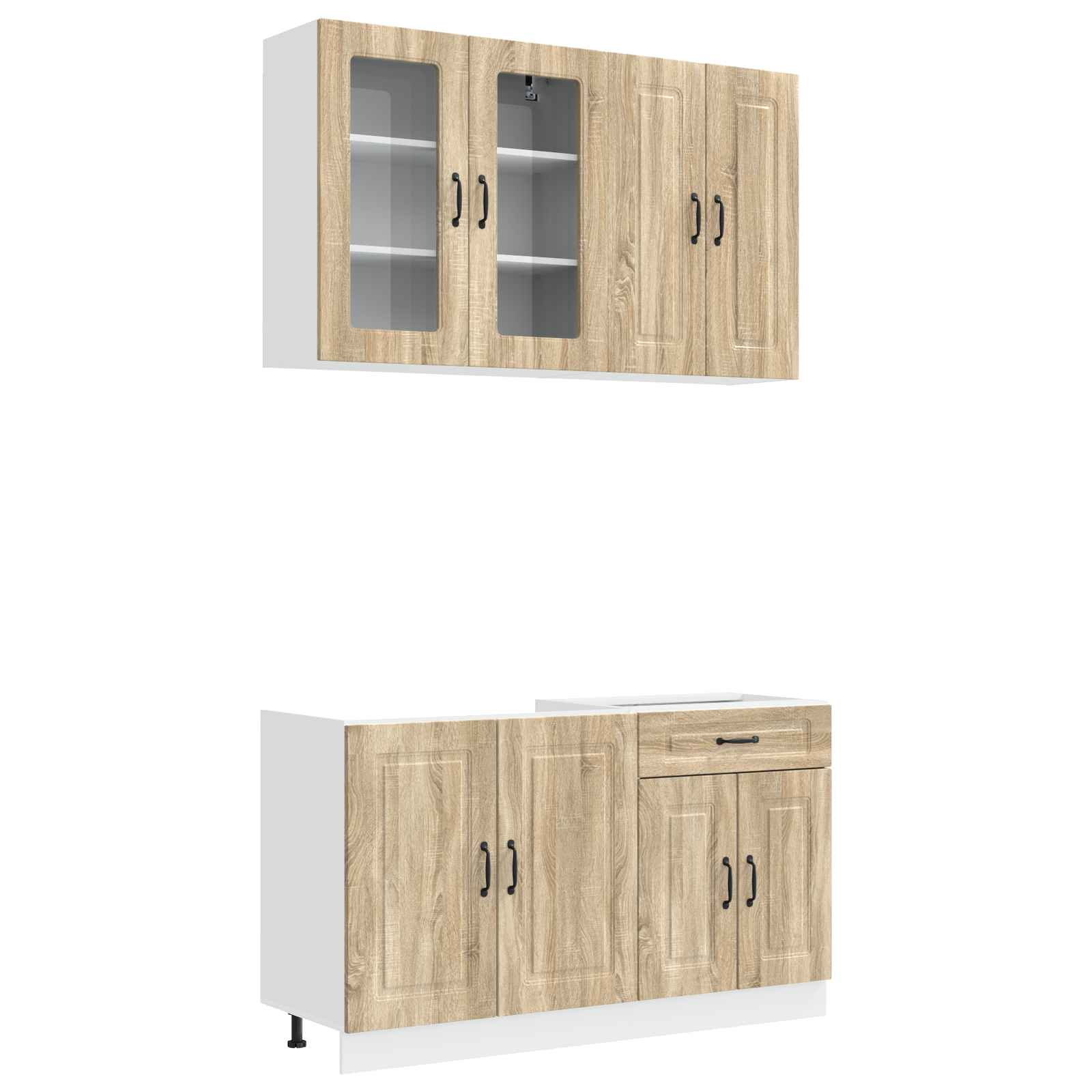 Μονάδα κουζίνας KALMAR 4 pcs Sonoma Δρυς Επεξεργασμένο Ξύλο - Pakobazaar