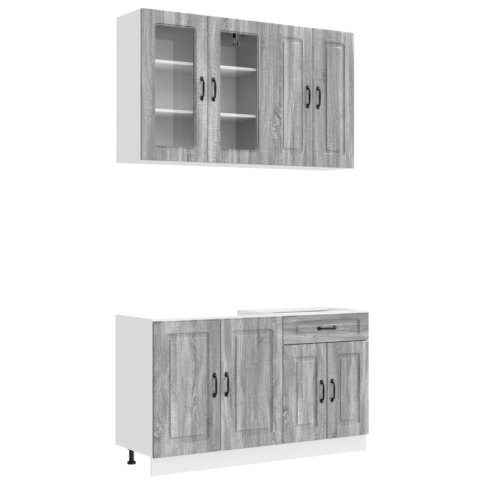 Μονάδα κουζίνας KALMAR 4 pcs Γκρι Sonoma Επεξεργασμένο Ξύλο - Pakobazaar