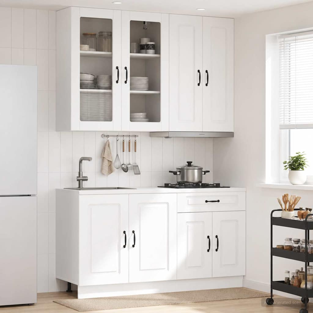Μονάδα κουζίνας KALMAR 4 pcs Λευκό Επεξεργασμένο Ξύλο