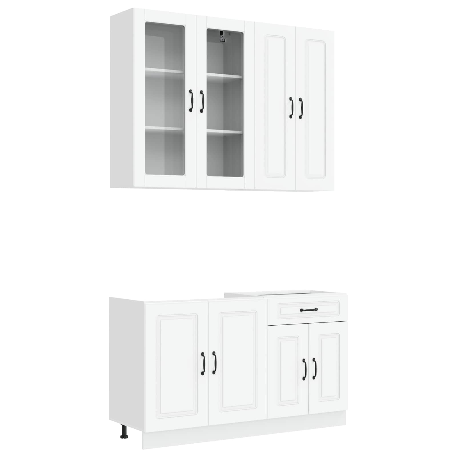 Μονάδα κουζίνας KALMAR 4 pcs Λευκό Επεξεργασμένο Ξύλο