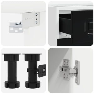 Μονάδα κουζίνας KALMAR 4 pcs Μαύρο Επεξεργασμένο Ξύλο - Pakobazaar